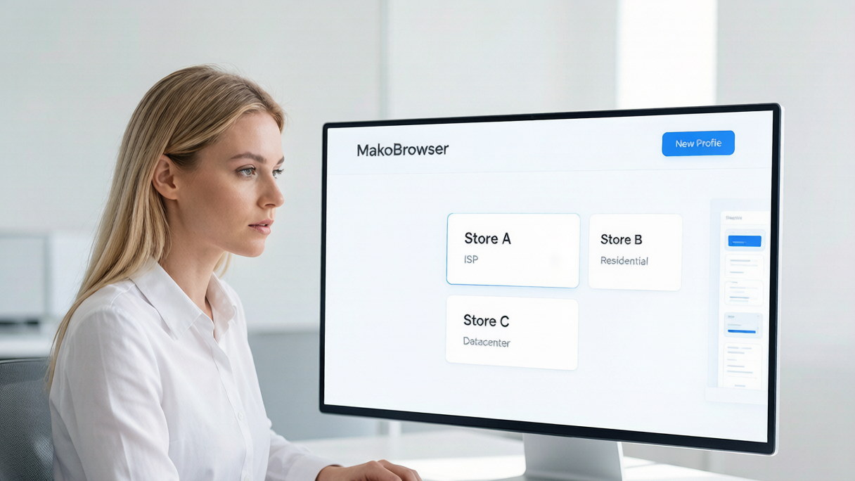 Cross-border e-commerce operator binding different proxy IPs to separate environments