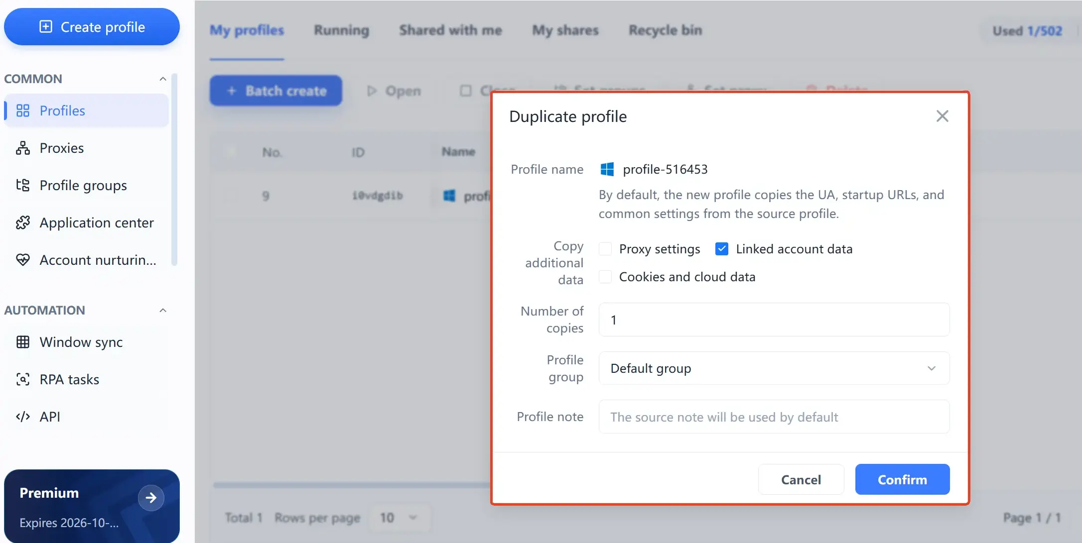 MakoBrowser cloned store profiles ready to use