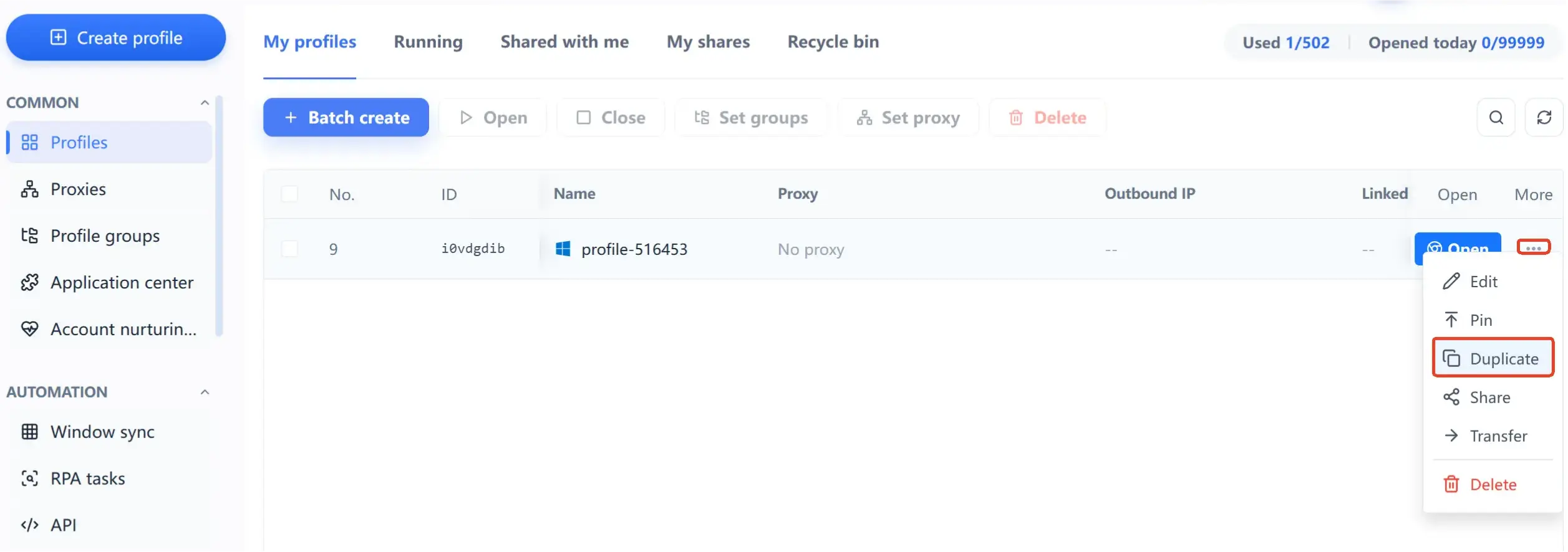MakoBrowser profile cloning for new stores