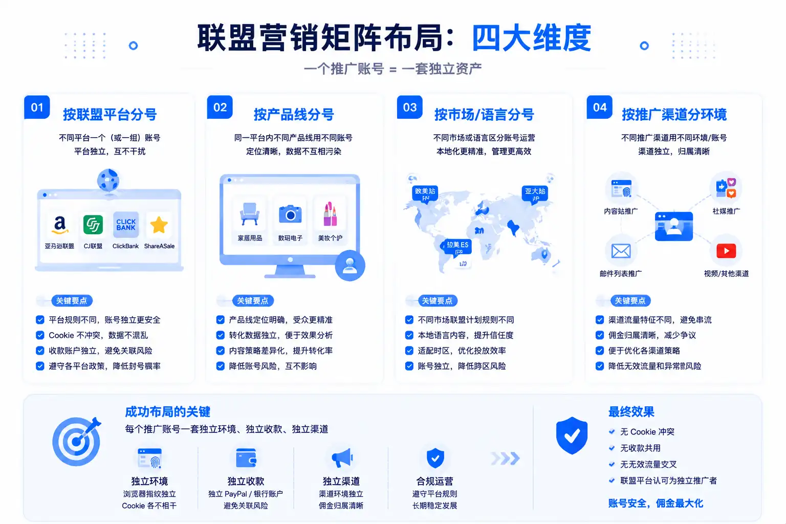 affiliate 矩阵布局图