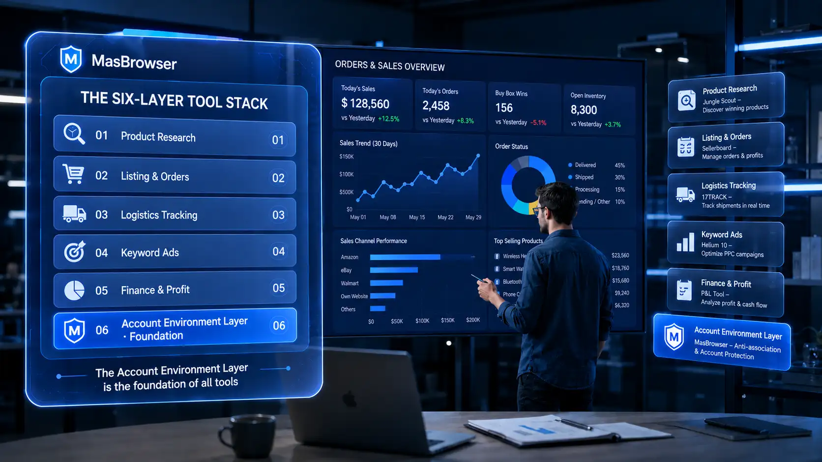 How to Build a Cross-Border Seller Tool Stack? Six Layers