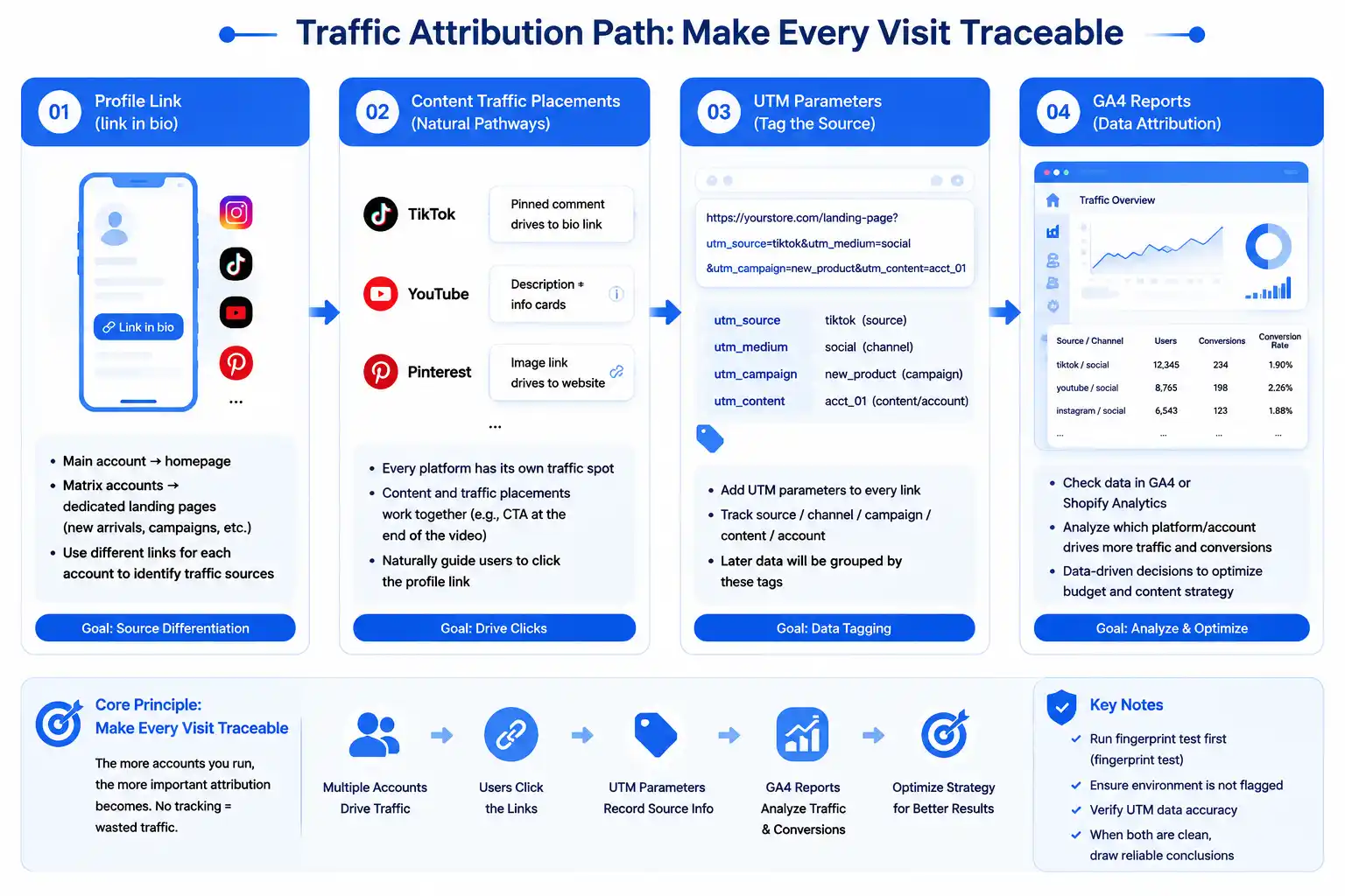 Traffic attribution path