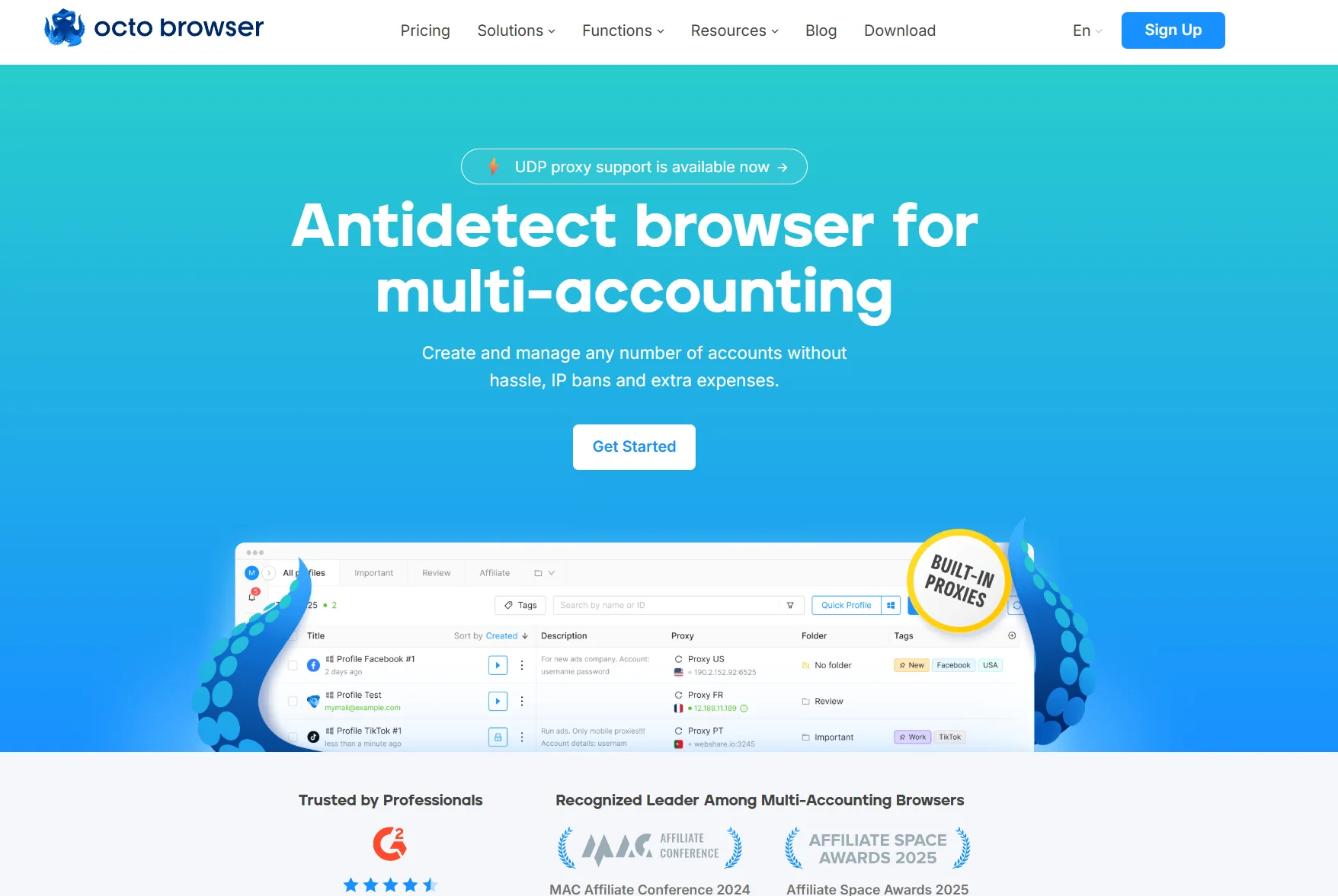 เว็บไซต์ทางการ Octo Browser