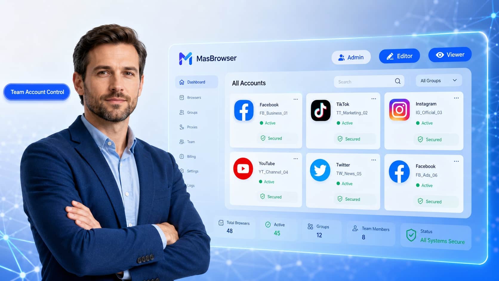 MasBrowser — Anti-Detect Browser for Multi-Account Management