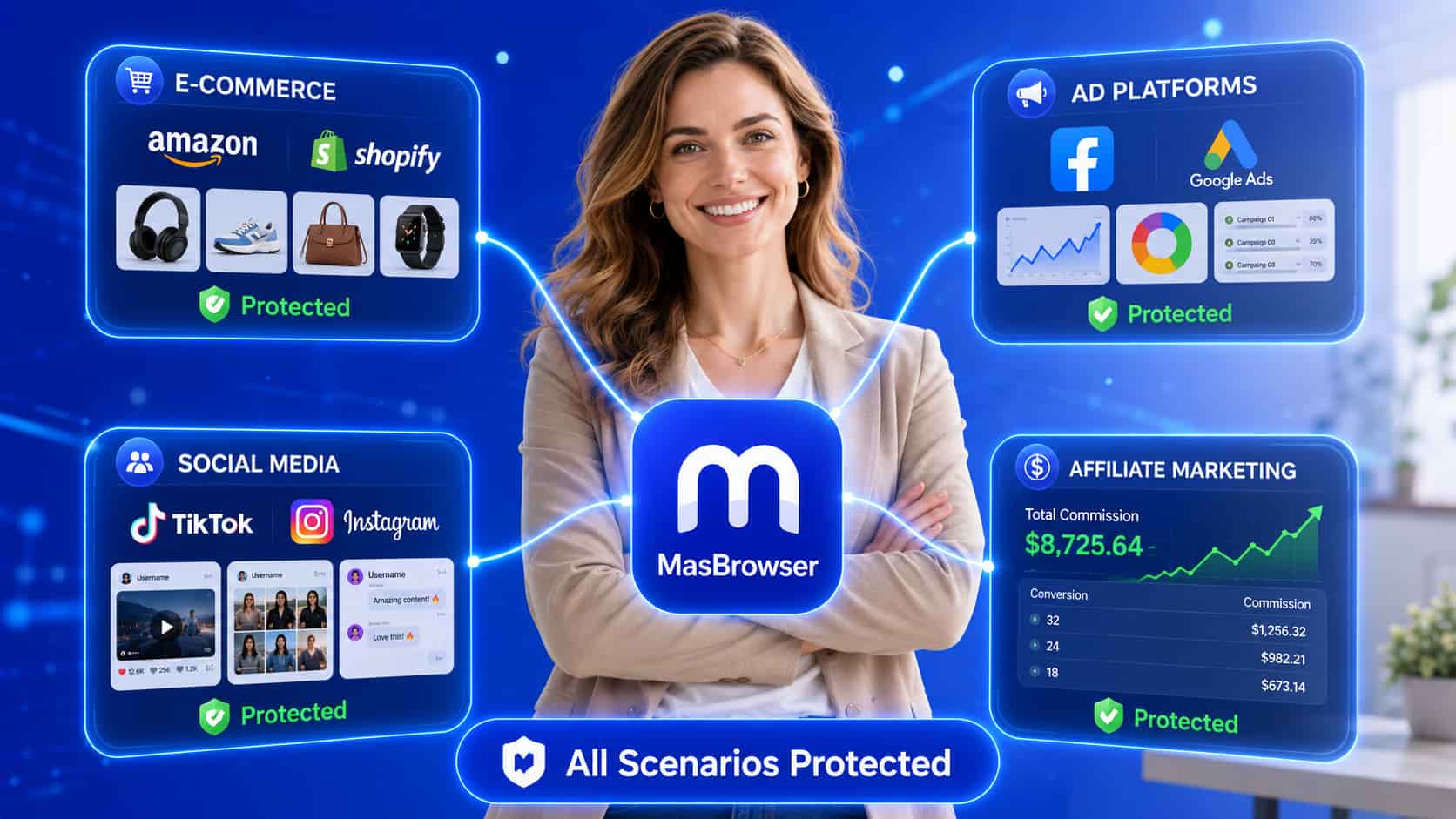 MasMate Cloud Phone｜Quản lý tài khoản TikTok｜Vận hành TikTok thương mại điện tử｜Chuyên gia đa tài khoản｜Thiết bị đám mây thật